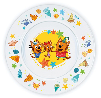 Тарелка 19.6см "Три кота" Море приключений