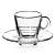 Чашка с блюдцем АКВА 72мл d105мм