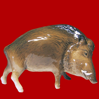 Фигурка декорат. "Кабан" без подставки 9х7х14см