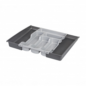 Лоток для столовых приборов раздвижной 42*30+11+11см