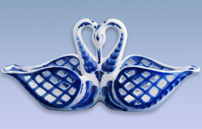 Конфетница "Лебеди"