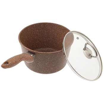 Ковш 2л ГРАНИТ браун-браун 18см QuanTanium