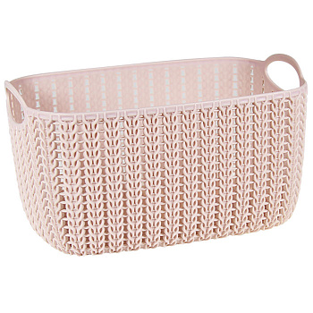 Корзинка ВЯЗАНИЕ 7л чайная роза 17*19*29см