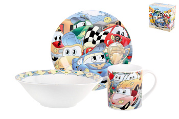 Набор посуды 3пр  "Машинки"