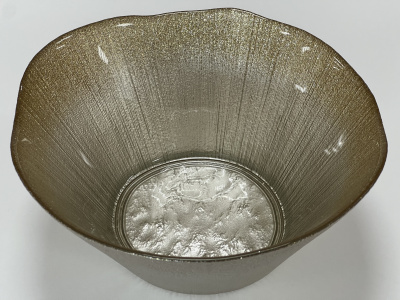 Салатник "Фейерверк" 21см  шампань