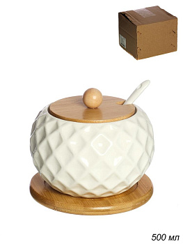 Саxарница с ложкой 500мл