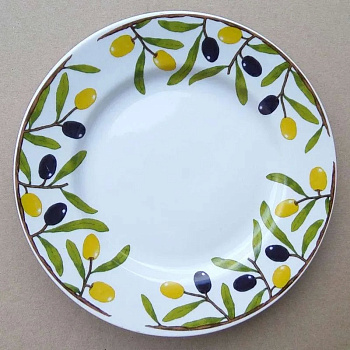 Тарелка  20см "Оливки бортовые"