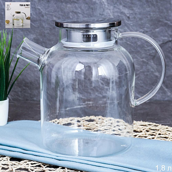 Чайник заварочный 1800мл крышка металл