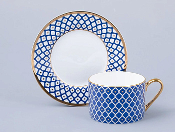 Пара чайная чашка с блюдцем  250мл "Индиго 2" ф.Идиллия
