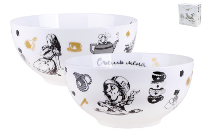 Конфетница 610мл 14см "Безумное чаепитие"  NB204B