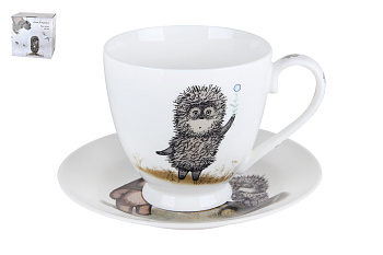 Пара чайная 440мл "Ежик в тумане"