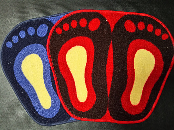 Коврик "Лапки"  КЛЕОПАТРА 44*49см