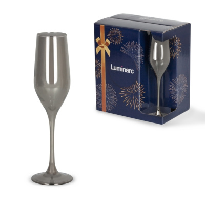 Набор бокалов 6шт. СЕЛЕСТ 160мл СИЯЮЩИЙ ГРАФИТ