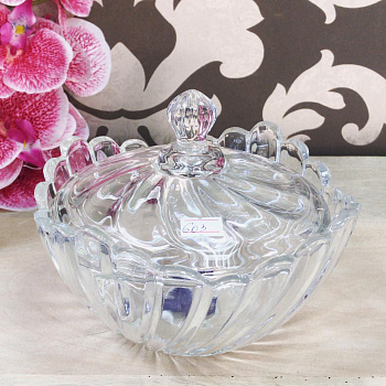 Ваза для конфет печенья d18 h15см