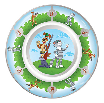 Тарелка 20см стекло.  "Простоквашино"