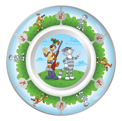 Тарелка 20см стекло.  "Простоквашино"