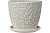 Горшок для цветов "Орнамент" светло-серый бутон 2.15л (8)