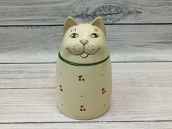 Банка для хранения Котейка Кантри 0.9л 11.5*20см