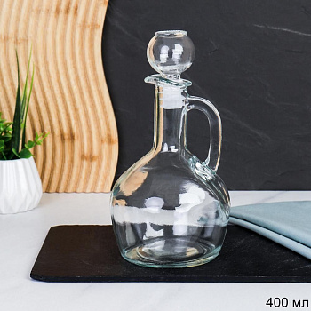 Графин штоф Кувшин 400мл стеклянная пробка