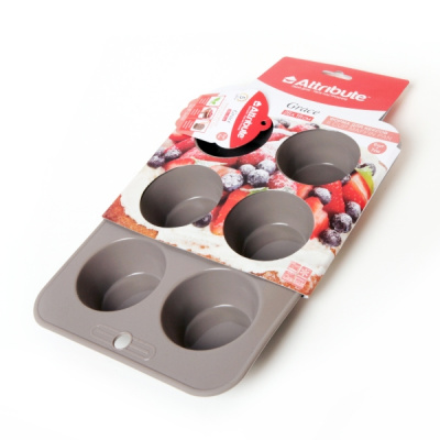 Форма силиконовая для маффинов GRACE 6шт