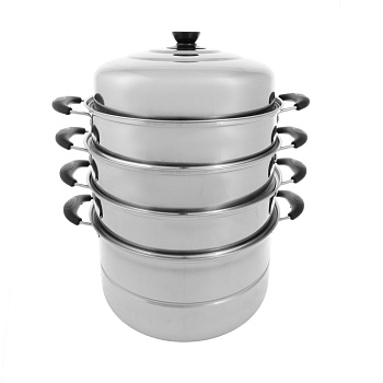 Мантоварка 30см нержавеющая сталь 4 яруса