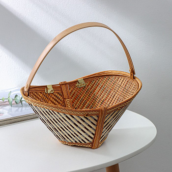 Корзина для хранения  Nature 28x19x14см бамбук дерево металл пластик