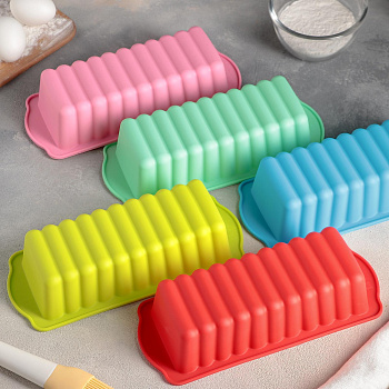 Форма для выпечки силикон. "Рулет" 27*12см МИКС Форма для выпечки силикон. "Рулет" 27*12см МИКС