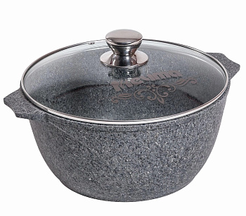 Кастрюля 23.5см 3л Premium grey  стекл. крышка Кастрюля 23.5см 3л Premium grey  стекл. крышка