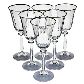 Фужер АНЖЕЛА 250мл отводка платина