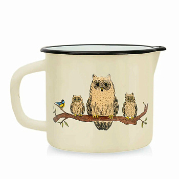 Кружка "Совы" 1.4л со сливным носиком