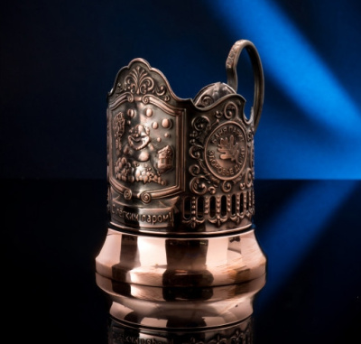 Подстаканник медный "Банный"