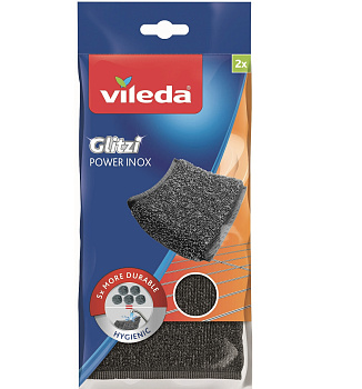 Губка Инокс Пауэр металлическая 2шт (12)