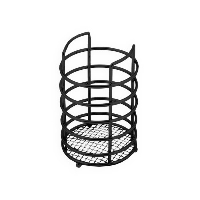 Подставка для столовых приборов черная проволока  d8.5 h13см