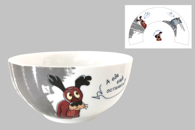 Конфетница 610мл 14см "Жил-был пес"