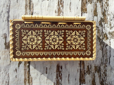 Шкатулка для денег "Узор" на шарнире 10*19*6см