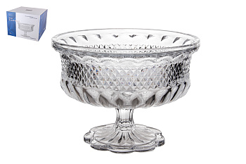 Блюдо сервировочное на ножке 25х18см