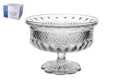 Блюдо сервировочное на ножке 25х18см