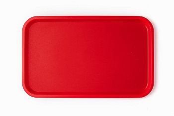 Поднос прямоугольный  красный 53*33см бол Поднос прямоугольный  красный 53*33см бол