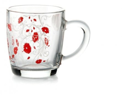 Кружка 350мл "Серенада красная"