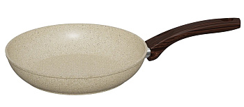 Сковорода 28см с индукционным дном "Кремовый гранит" стенки/дно 2.7/3.7мм Сковорода 28см с индукционным дном "Кремовый гранит" стенки/дно 2.7/3.7мм