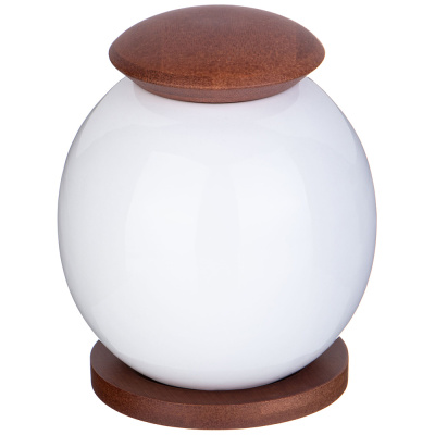 Банка с деревянной крышкой  "Native" 11*13см 600мл на дерев. подставке