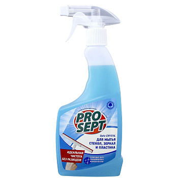 Средство для мытья стекол/зеркал/пластика PROSEPT OPTIC CRYSTAL 500мл