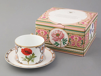 Чашка с блюдцем 300мл "Мак восточный" под.уп. ф.Соло