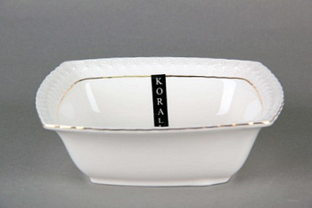 Салатник квадр. 8" 20см "Снежная королева" S011620-A