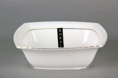 Салатник квадр. 8" 20см "Снежная королева" S011620-A