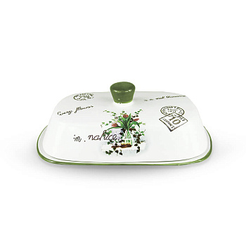 Маслёнка керам. "Полевая фантазия" 19*13*8см