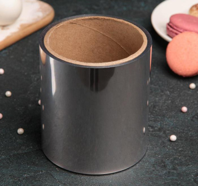 Лента бордюрная для обтяжки тортов  200 мкр 100мм 5м