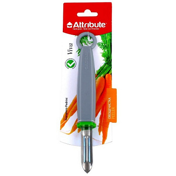 Овощечистка с горизонтальным/плававающим лезвием VIVA Grey-Green