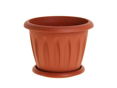 Горшок "Фелиция" терракотовый 10.4л d32см с поддонником