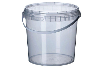 Ведро пищевое круглое с крышкой 2л d17 h12cм контрольный замок